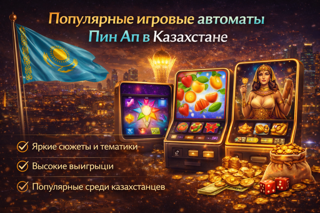 Популярные игровые автоматы Пин Ап в Казахстане